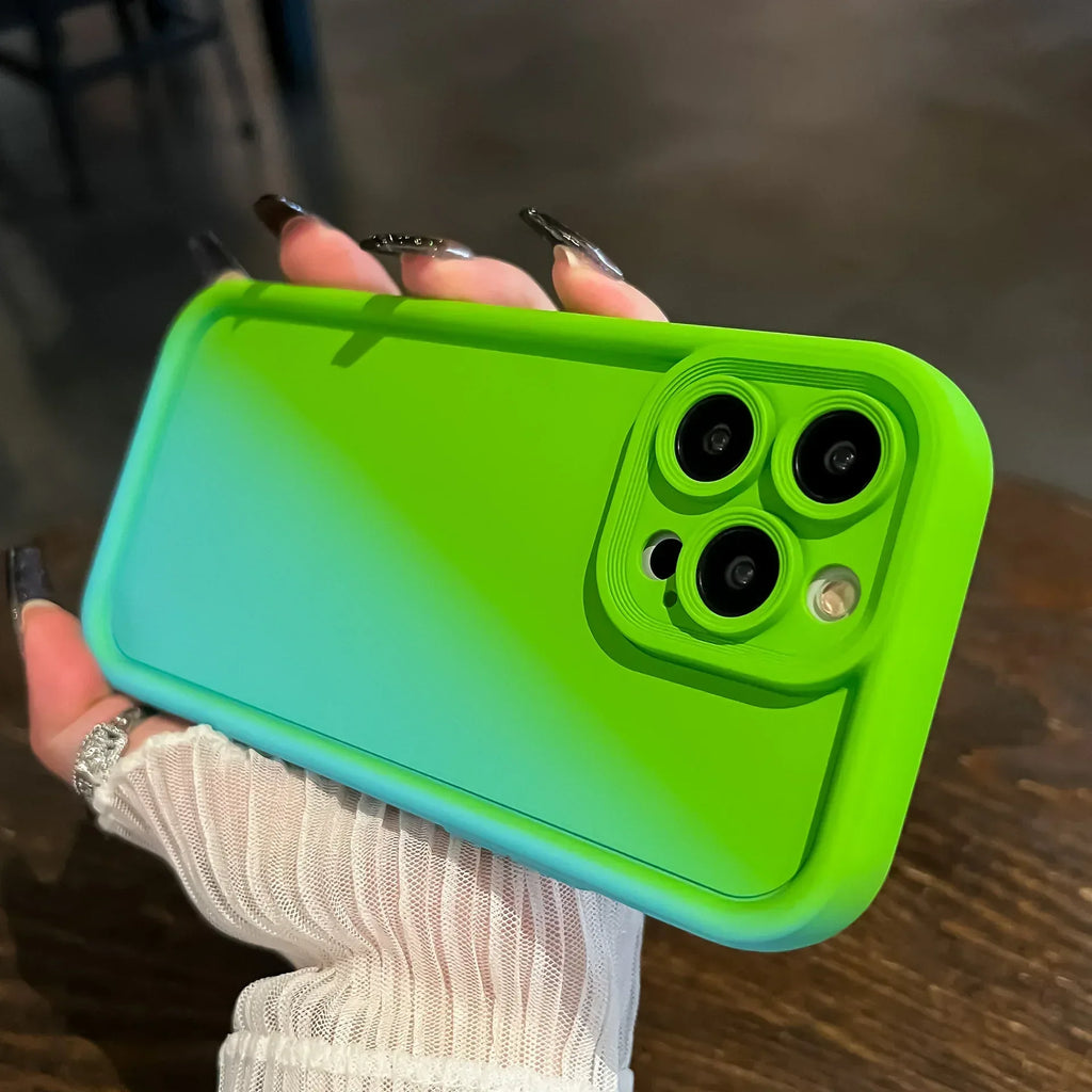 Oblique Stitching Gradient iPhone Case - Viexta