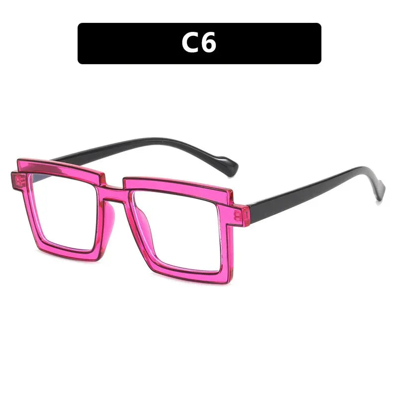 quadratic-plain-ins-square-anti-blue-ray-tr90-glasses - Viexta