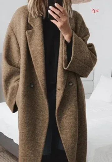 womens-multi-color-multi-size-woolen-trench-coat-coat - Viexta