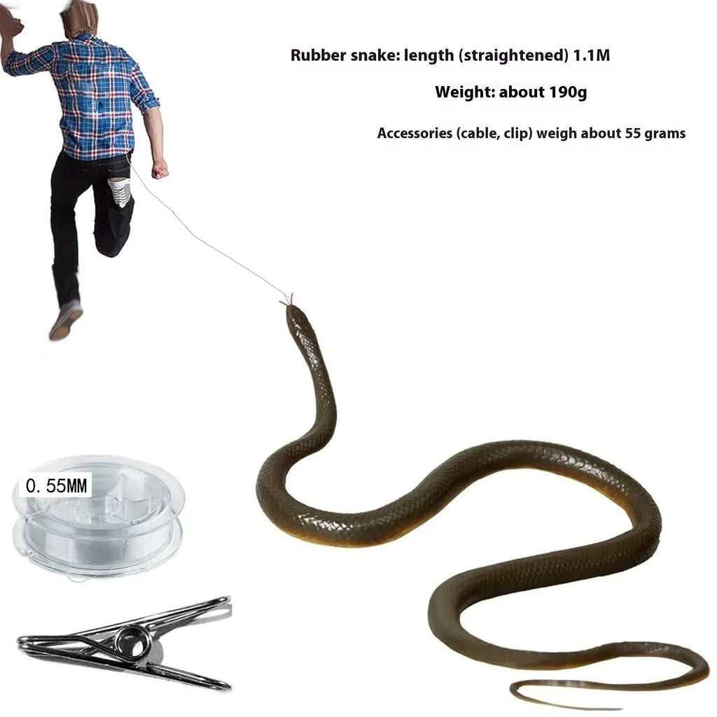 Rubber Snake Chasing Props Prank plush - Viexta
