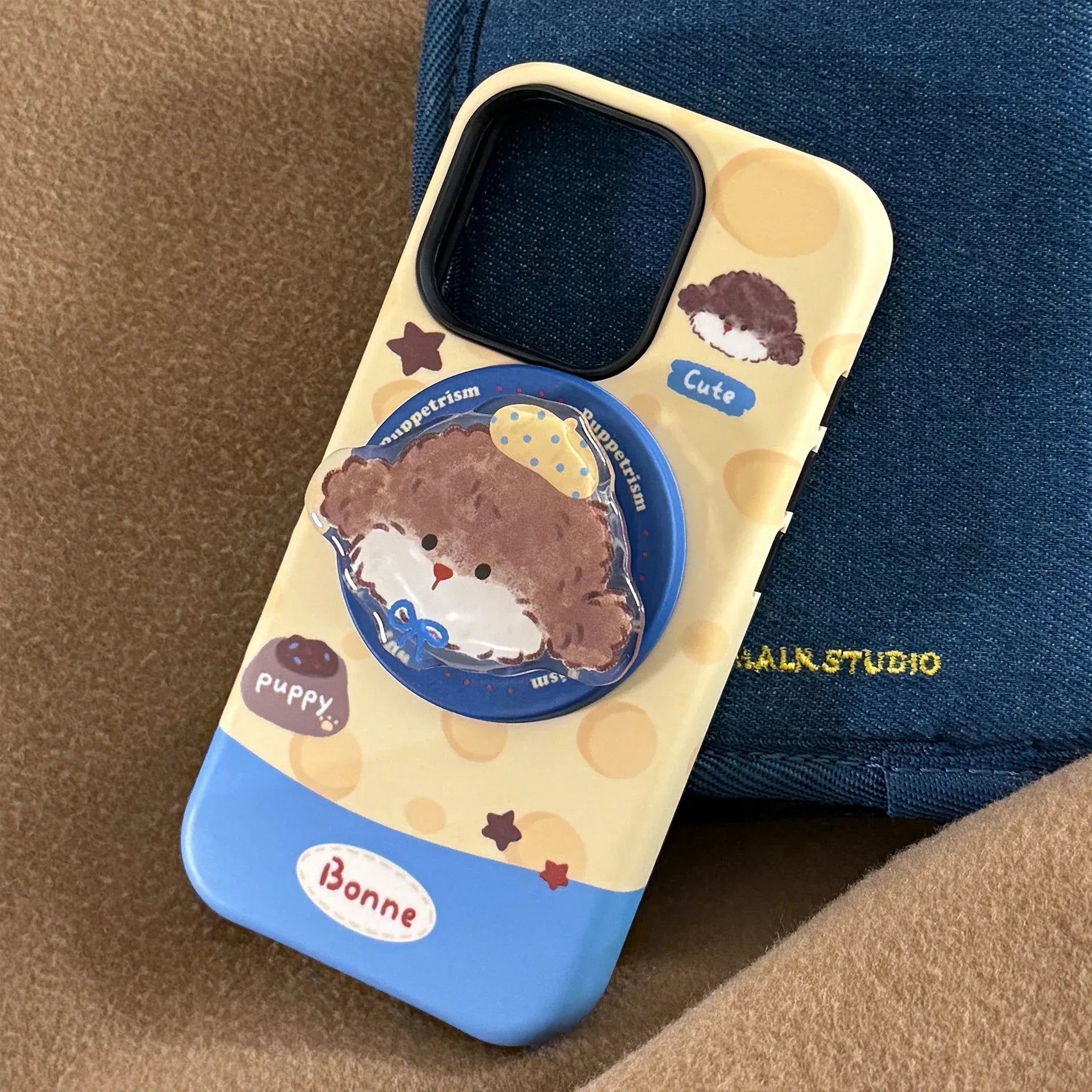 Cheese Puppy Magnetic Holder iPhone Case - Viexta