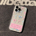 Bow-shaped English iPhone Cases - Viexta