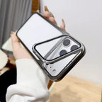 Full-coverage Lens Film Invisible Bracket iPhone Case - Viexta