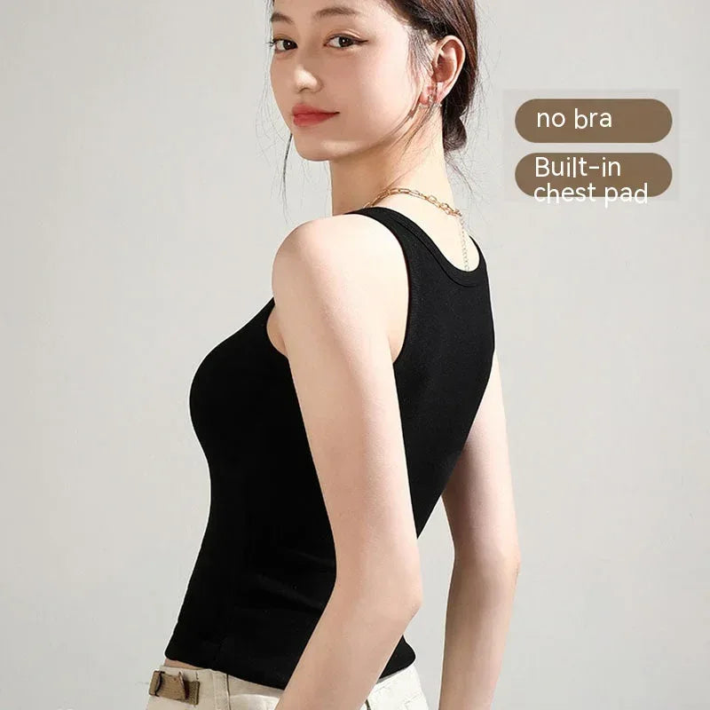 Cup Cover One-piece Tank Top - Viexta