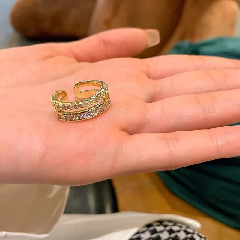 Double Layer Zircon Ring - Viexta