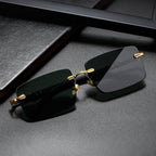Rimless Crystal Sunglasses For Men And Women - Viexta