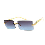 square-frameless-trimming-sunglasses - Viexta