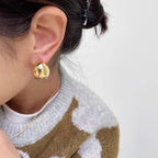 Metal Water Drop Earrings For Women