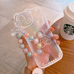 Floral Bear iPhone Case with Charm - Viexta