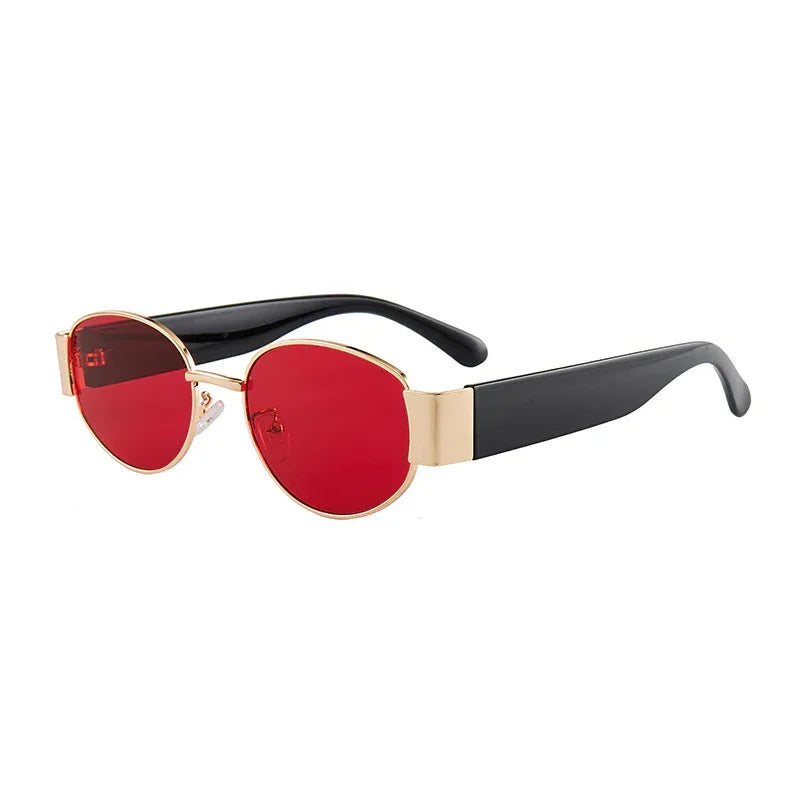 Trendy Small Frame Round Sunglasses - Viexta