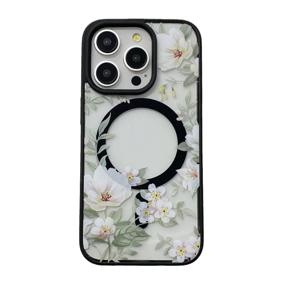 magnetic-acrylic-flower-iphone-case - Viexta