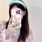 Creative Relief 3D Tulip iPhone Case - Viexta
