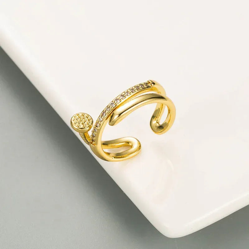 Double Layer Zircon Ring - Viexta