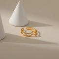 18K Real Gold Ring - Viexta
