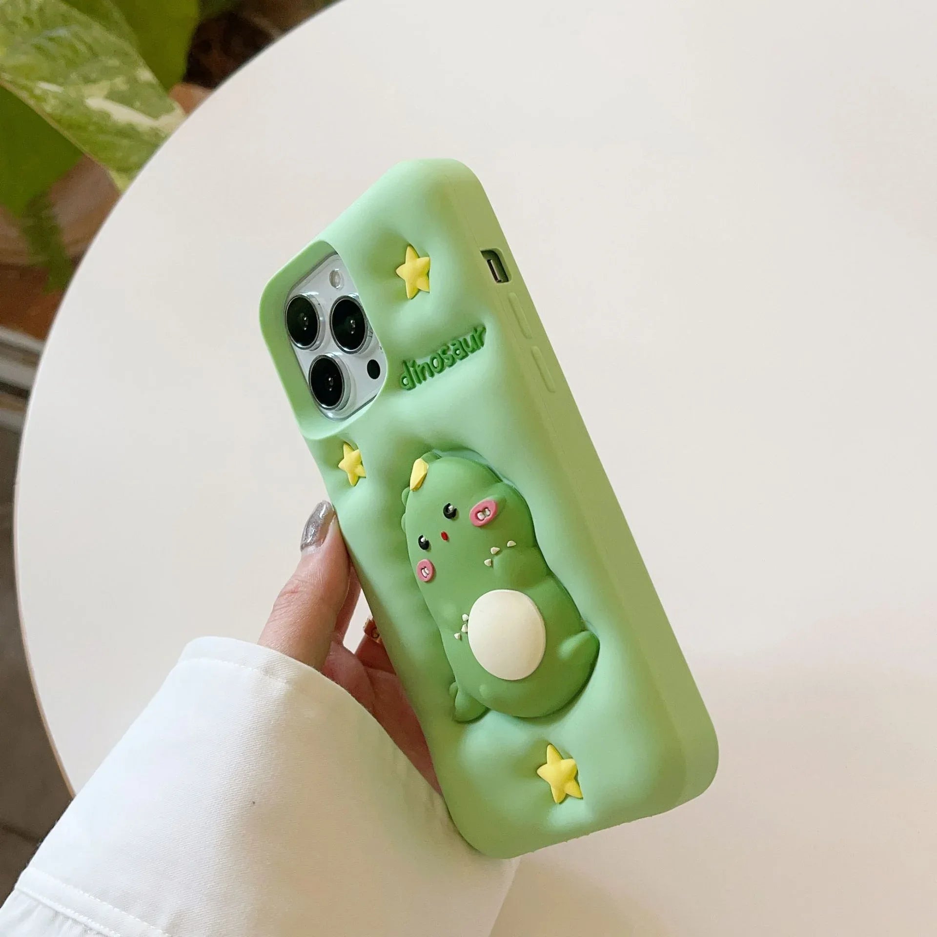 Decompression Cute Green Pressing Star iPhone Case - Viexta