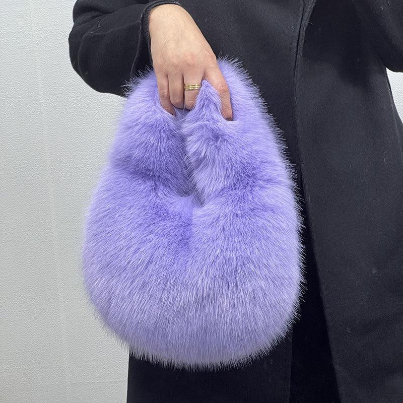 Portable Fur Bag Fall Winter Popular High-grade Niche - Viexta