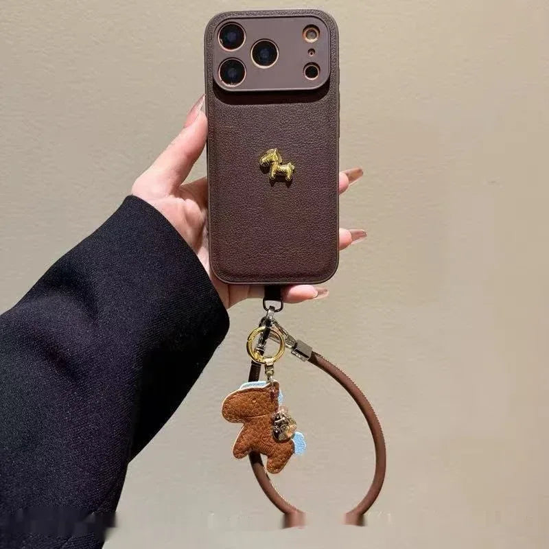 Red Little Golden Horse iPhone Case - Viexta