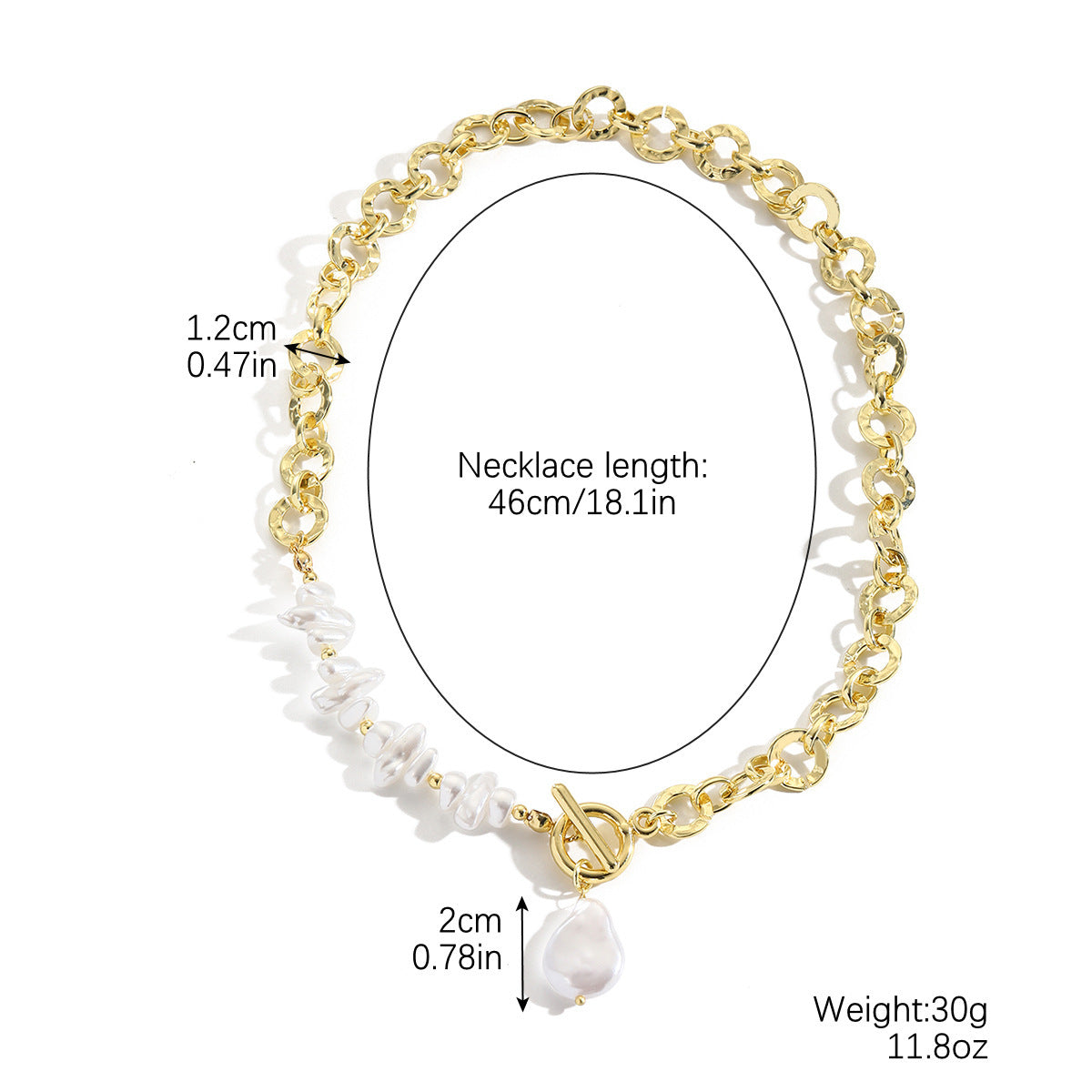 Light Luxury High-grade Long Pearl Chain