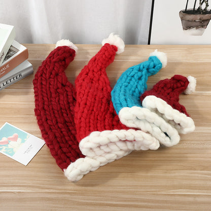 Christmas Plush With Pompom Cute Winter Hat