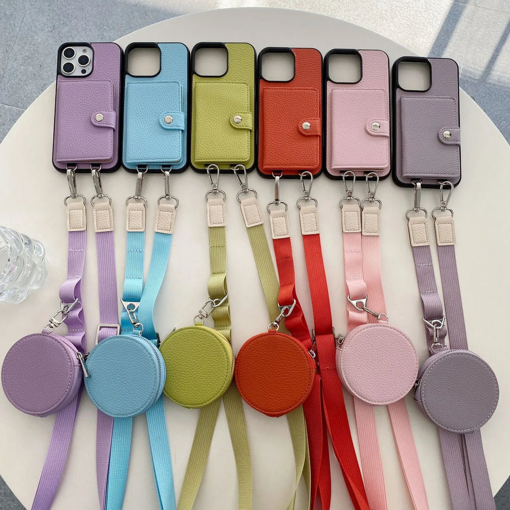 Card Holder Card Lanyard iPhone Case - Viexta