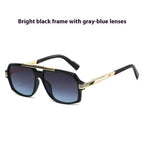Metal Mirror Sun-resistant Sunglasses - Viexta