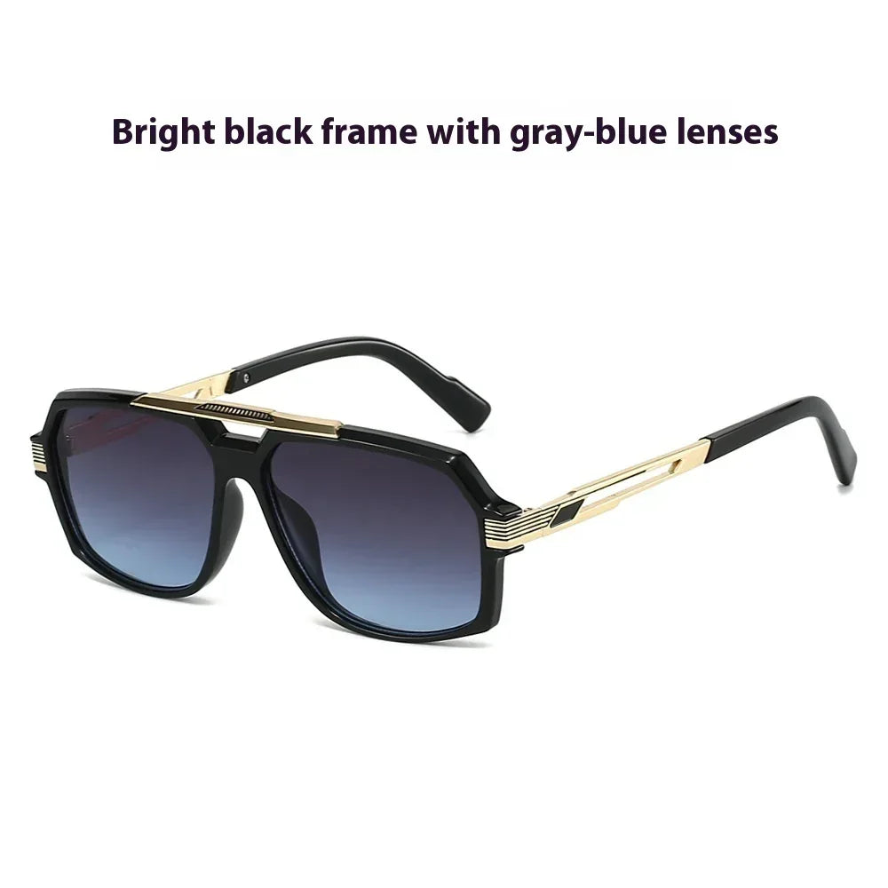 Metal Mirror Sun-resistant Sunglasses - Viexta