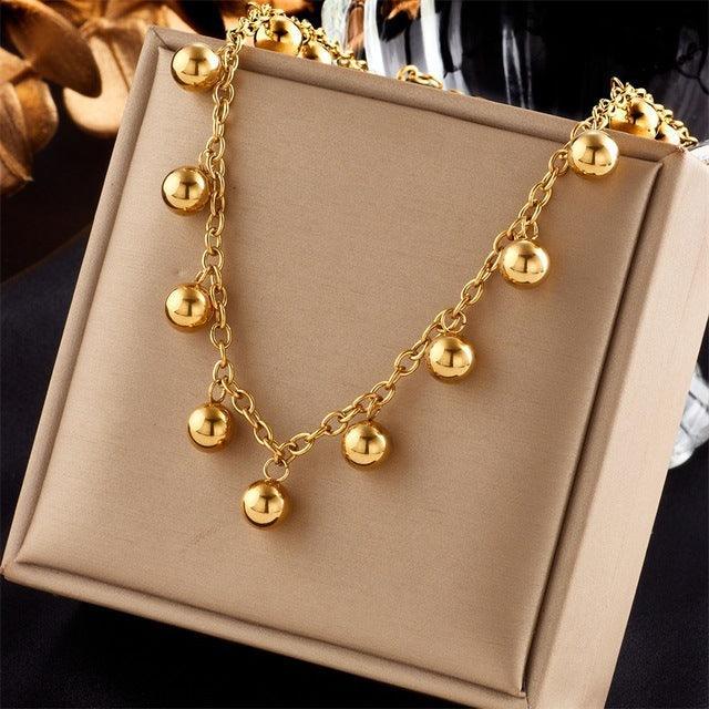 316L Stainless Steel Beaded Necklace - Viexta