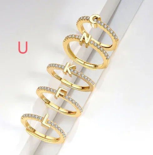 s925-sterling-silver-micro-inlaid-letters-ring - Viexta
