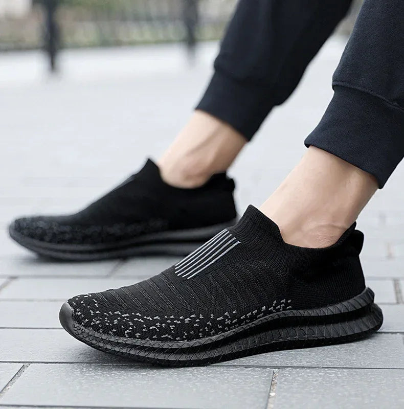Mesh Sneakers For Men Non-slip Walking Running Shoes - Viexta