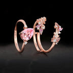 Women's Geometric Zircon Ring