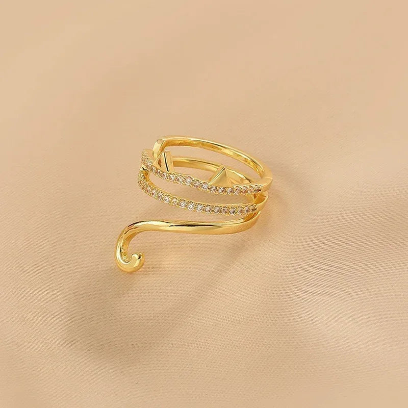 Double Layer Zircon Ring - Viexta