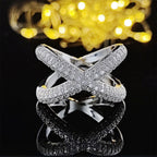 Geometric Full Diamond Luxury Women's Ring