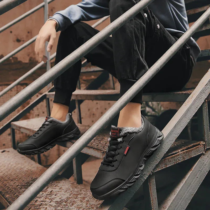 Men Sneakers Winter Warm Sports Shoes - Viexta
