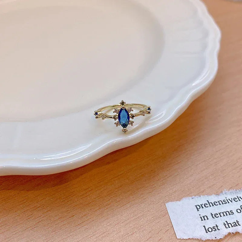 Micro Set Crystal Zircon Pearl Ring - Viexta