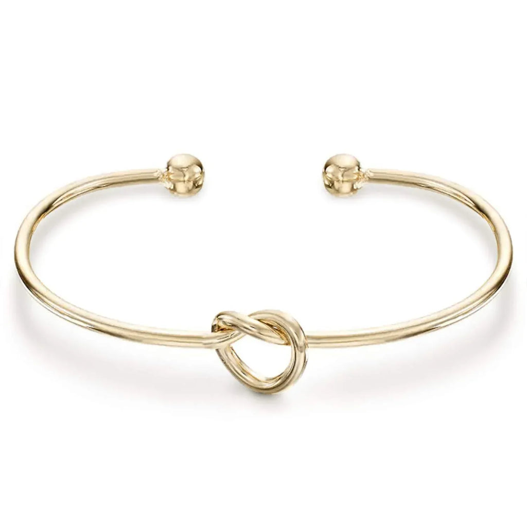 Stainless Steel Twisted Flower Button Love Bracelet - Viexta