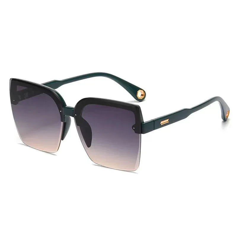 fashion-large-square-rimless-sunglasses - Viexta