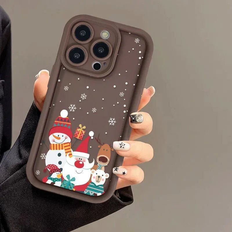 cute-santa-claus-iphone-frosted-case - Viexta