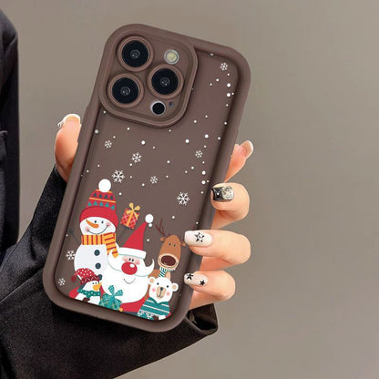 Cute Santa Claus iPhone Frosted Case