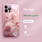blooming-rose-glass-painted-iphone-case - Viexta