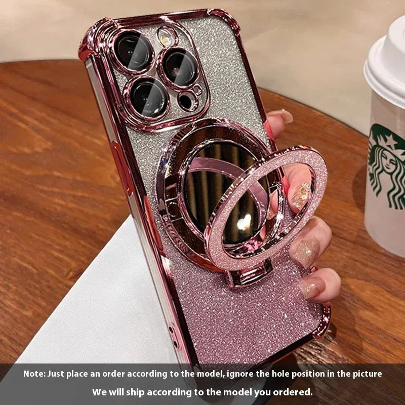 Glitter Folding Bracket iPhone case - Viexta