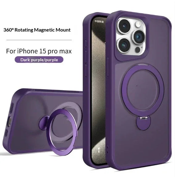 Magnetic Rotating Stand iPhone Case Pivot Swivel Protective Cover