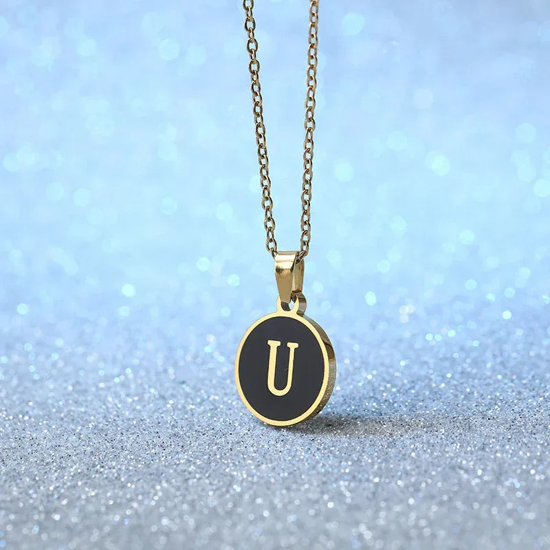 O-shaped Chain Letter Necklace - Viexta