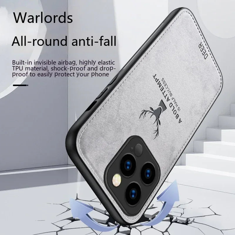 Cloth Deer Business Ultra Thin Anti Drop iPhone Cover - Viexta