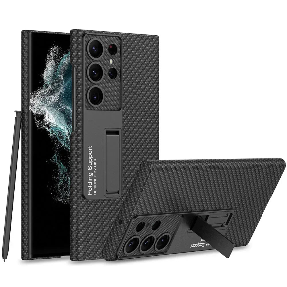 Precision Hole Anti-Drop Leather Samsung Case - Viexta