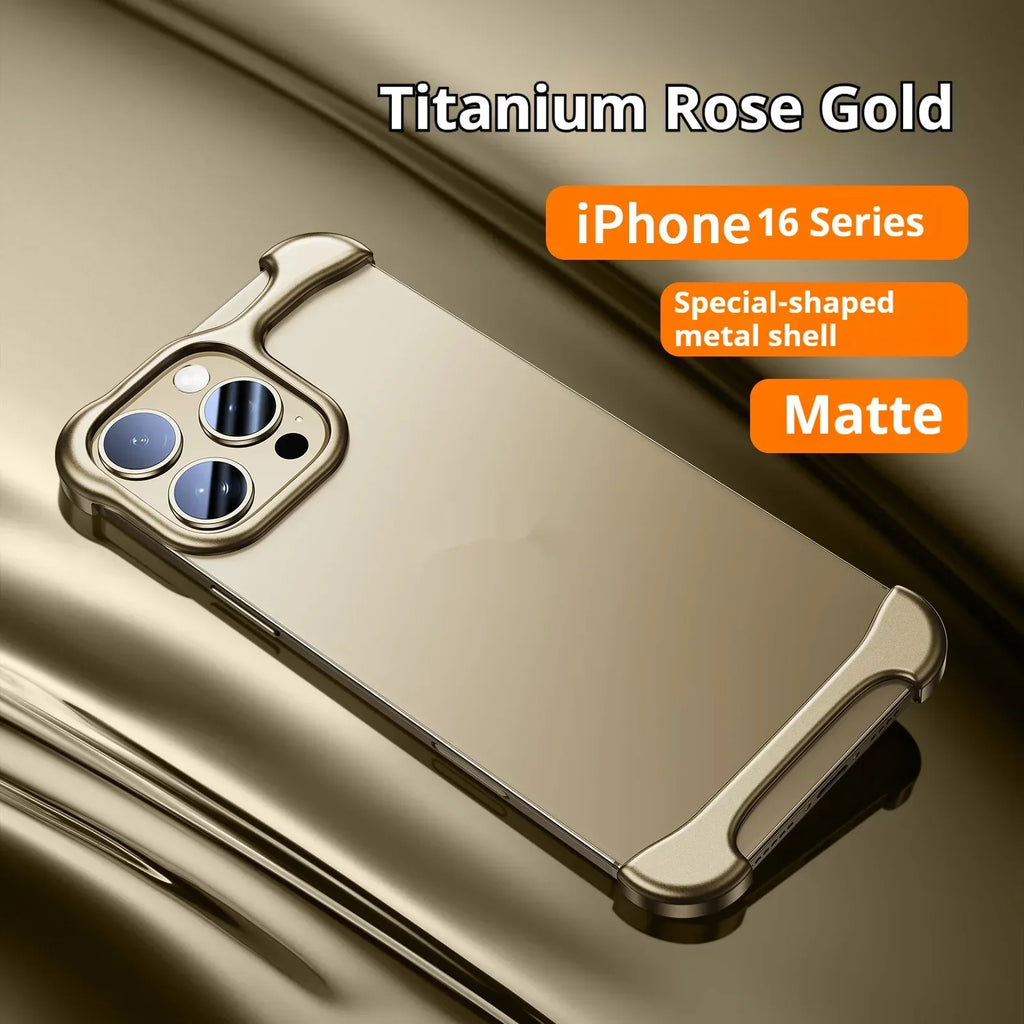 Seamless Shell Anti-fall Metal Corner iPhone Case - Viexta