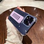 Transparent Case Wrist Strap Bracket Non-slip iPhone Case - Viexta