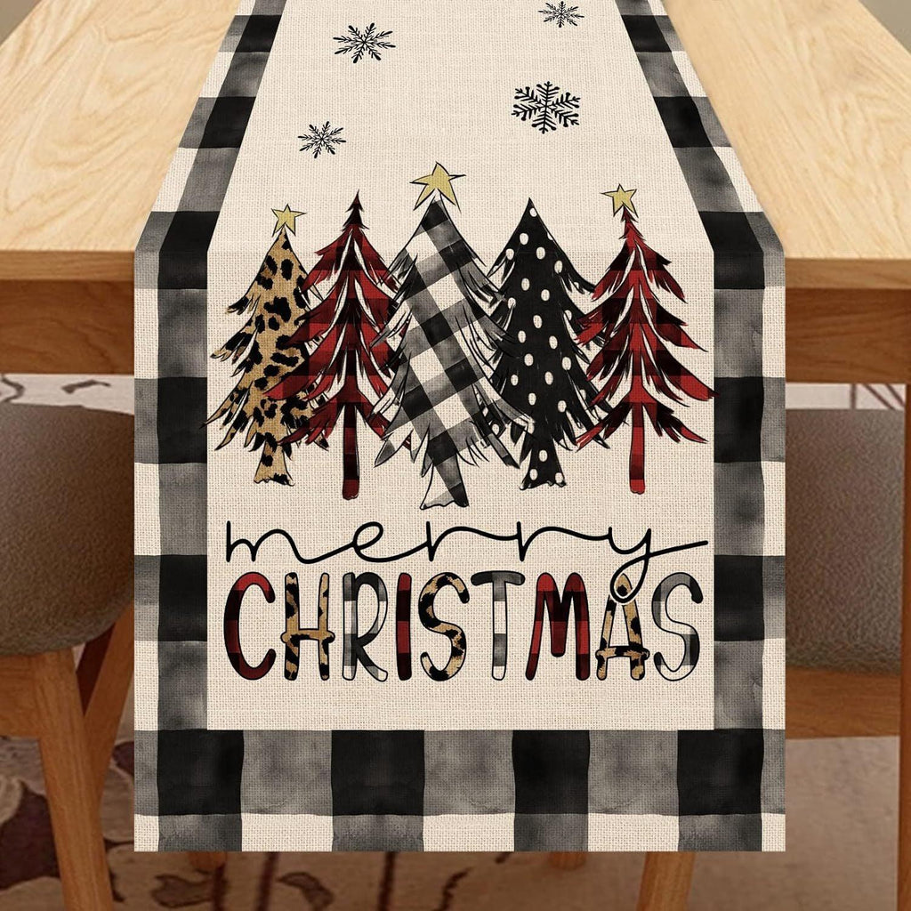 christmas-trees-merry-xmas-table-runner - Viexta