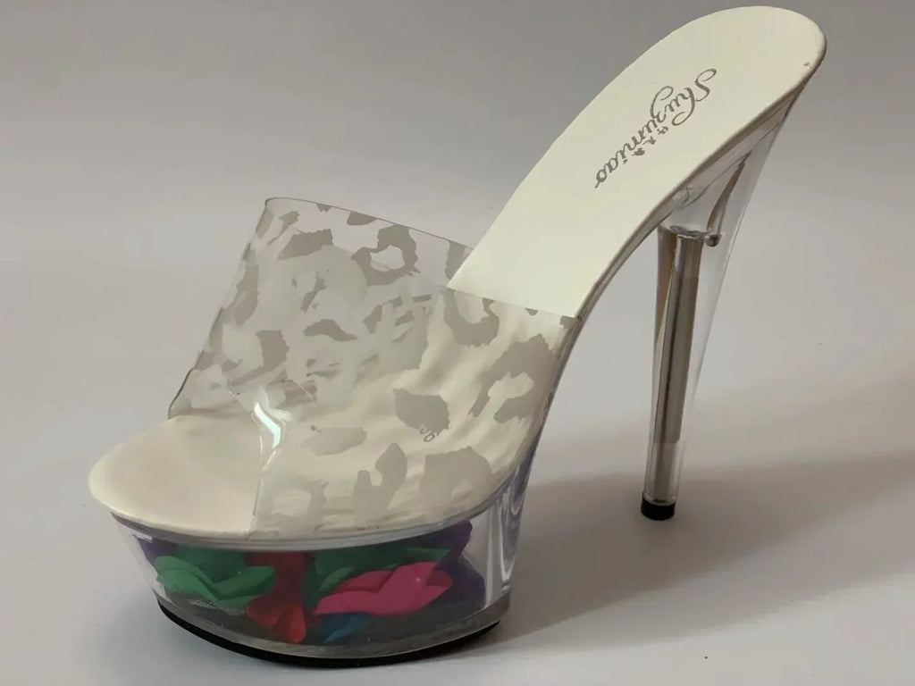 Transparent Stiletto Waterproof High Heels - Viexta