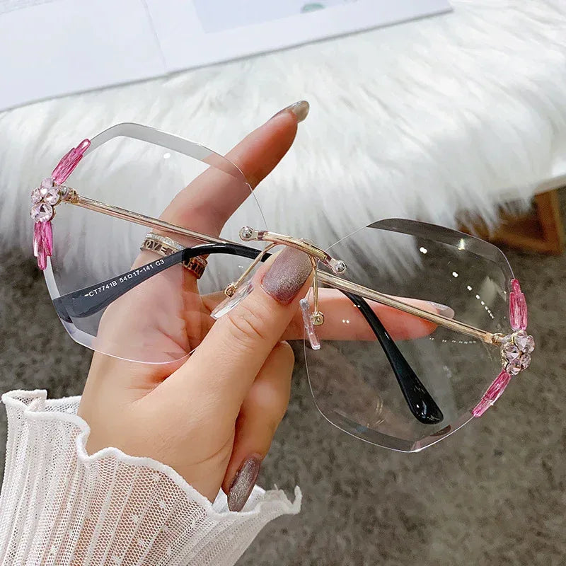 rhinestone-thin-looked-uv-protection-sun-glasses - Viexta