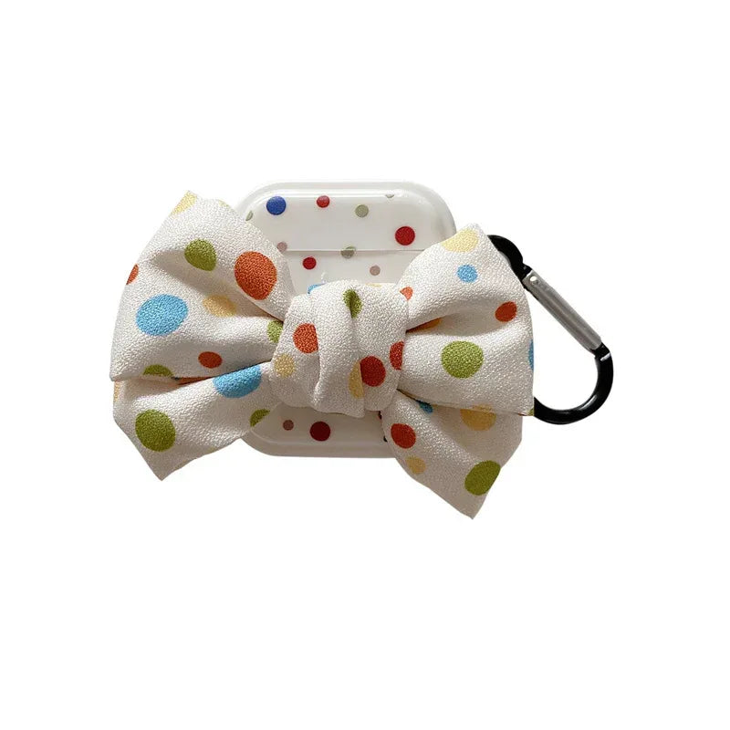 Bluetooth Wireless Earphone Cover With Bow Dot - Viexta